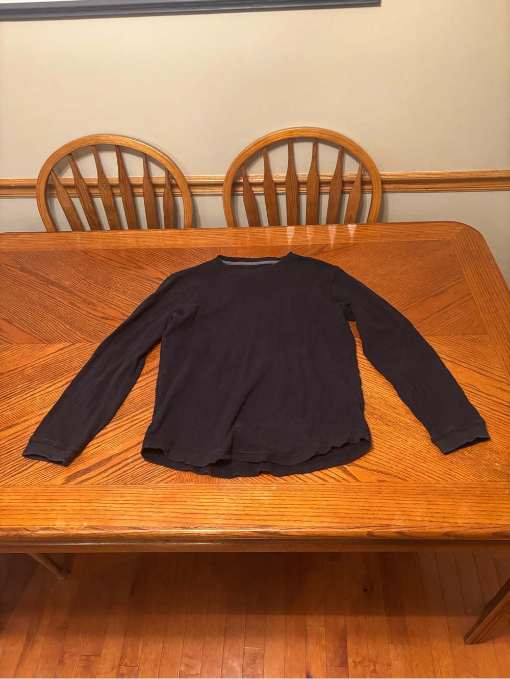 CSG Champs Sports Gear Mens Thermal Long Sleeve Shirt Black Size Medium
